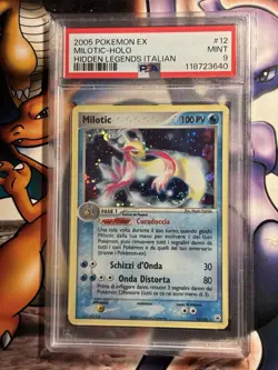 2005 Pokemon ~ EX Hidden Legends (Italian) ~ Milotic-Holo #12 ~ PSA 9 MINT - Image 1