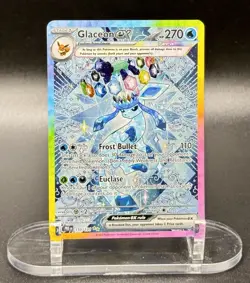 Glaceon ex 150/131 SIR Pokemon Prismatic Evolutions God Pack Fresh NM/M - Image 2