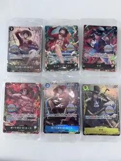 One Piece TCG Asia Exclusive TS-01 Mini Tin Promo Lot -42 Sealed Cards (7 Sets) - Image 2
