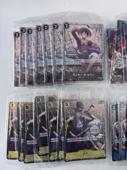 One Piece TCG Asia Exclusive TS-01 Mini Tin Promo Lot -42 Sealed Cards (7 Sets) - Image 3