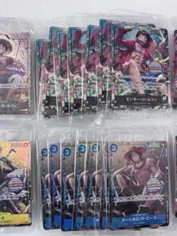 One Piece TCG Asia Exclusive TS-01 Mini Tin Promo Lot -42 Sealed Cards (7 Sets) - Image 4
