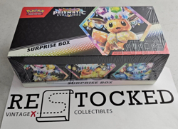Pokemon TCG Scarlet Violet Prismatic Evolutions Surprise Box New Sealed IN HAND - Image 1