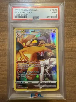 2022 POKEMON SWSH FA/CHARIZARD LOST ORIGIN PSA 9 MINT!! - Image 1