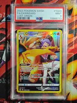 2022 Pokemon SWSH Lost Origin FA/Charizard #TG03/TG30 PSA 9 Mint - Image 2
