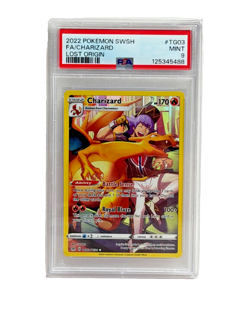 2022 Pokemon SWSH Lost Origin FA/Charizard #TG03/TG30 PSA 9 Mint - Image 1