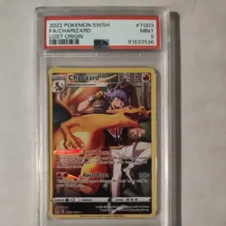 2022 Pokemon SWSH Lost Origin FA/Charizard #TG03/TG30 PSA 9 Mint - Image 1