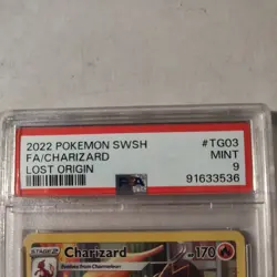 2022 Pokemon SWSH Lost Origin FA/Charizard #TG03/TG30 PSA 9 Mint - Image 4