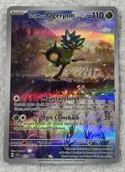 Pokemon TCG Teal Mask Ogerpon Pokemon Center Stamp Promo Twilight Mascarade - Image 5