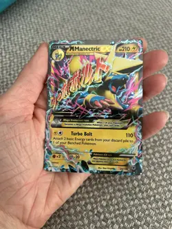 Pokemon M Manectric EX Mega Card 24/119 XY Phantom Forces - Image 1
