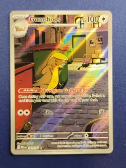 Pokemon TCG Gumshoos 153/132 Me01: Mega Evolution Illustration Rare Near Mint - Image 1
