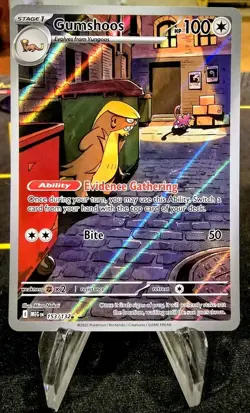 Gumshoos 153/132 Illustration Rare Pokemon TCG Mega Evolution MINT - Image 1