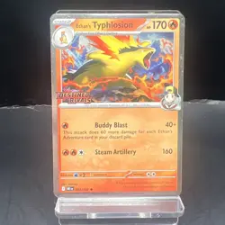 Ethan's Typhlosion Stamped Promo 034/182 Destined Rivals Cosmo Holo LP Stamped - Image 1