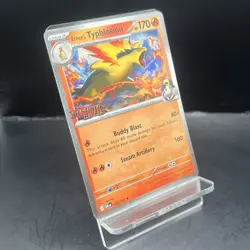 Ethan's Typhlosion Stamped Promo 034/182 Destined Rivals Cosmo Holo LP Stamped - Image 2