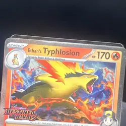 Ethan's Typhlosion Stamped Promo 034/182 Destined Rivals Cosmo Holo LP Stamped - Image 5