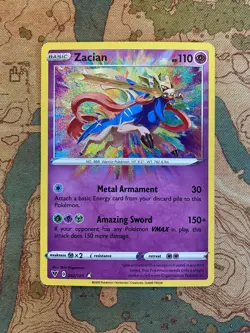 Pokemon Card TCG - Zacian 082/185 Amazing Rare Vivid Voltage Near Mint - Image 1