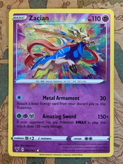 Pokemon Card TCG - Zacian 082/185 Amazing Rare Vivid Voltage Near Mint - Image 2