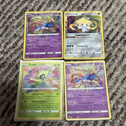 Celebi Zacian Jirachi Amazing Rare Vivid Voltage Pokemon TCG Cards Holo Rare TCG - Image 1