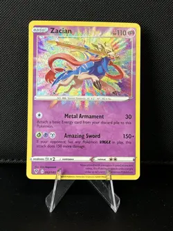 Zacian 082/185 - Amazing Rare Holo Vivid Voltage Pokemon TCG NM - Image 1