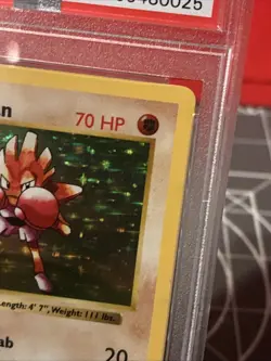 Vintage 1999 Pokemon Shadowless Hitmonchan Holo 7/102 PSA 8 - Image 5