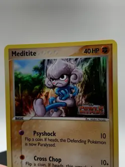 Pokemon TCG - Meditite 55/108 EX Power Keepers Stamped Holo Card - Image 5