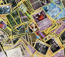 Pokemon Random Card Lot! Commons & Rares! 100 Card Bundle! - Image 1
