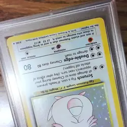 Original BASE SET Chansey 3/102 Reverse Holo Graded Pokemon Card - PSA 8 - Image 3