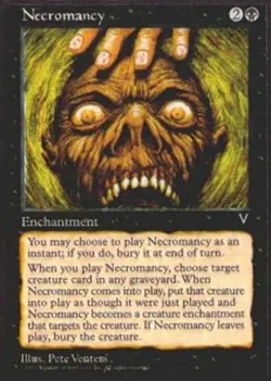 [1x] Necromancy Slight Play, English Visions MTG Magic - Image 1