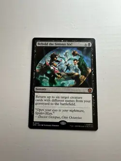 Behold the Sinister Six NM Marvel's Spider-Man Magic The Gathering Mtg Near Mint - Image 1