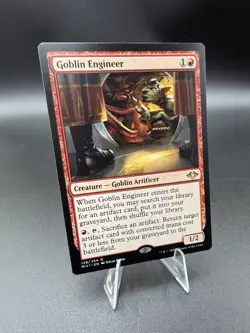 Magic the Gathering; Goblin Engineer; (128/316) Modern Horizons; NM; Unplayed - Image 1