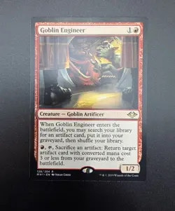Magic the Gathering; Goblin Engineer; (128/316) Modern Horizons; NM; Unplayed - Image 2