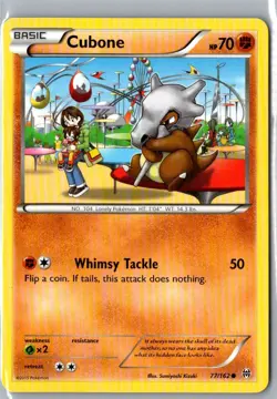 CUBONE 77/162 COMMON BREAKTHROUGH POKEMON LP - Image 1
