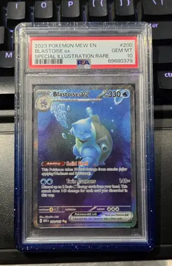 PSA 10 Pokemon Blastoise ex 200/165 Sv: Scarlet & Violet 151 with Guard!! - Image 1