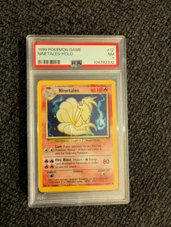 Ninetales - 12/102 Base Set - 1999 WOTC Unlimited - Pokemon TCG - PSA 7 - Image 1