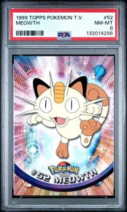 (PSA 8) Pokemon: Topps TV - Meowth #52 - Image 1