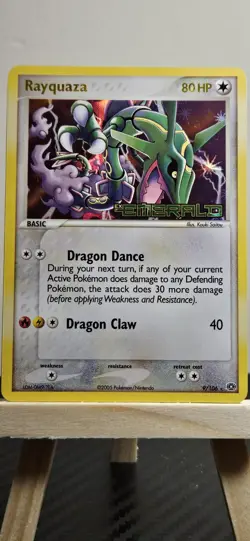 Pokemon TCG Rayquaza #9/106 Emerald Set exEmerald Stamped ReverseHolo - Image 3