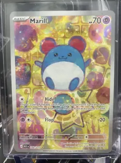 Pokemon Marill Rare Full Art Holo 232/217 ASC EN English Aqua Basic 2026 - Image 1