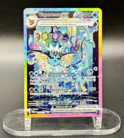 Vaporeon ex 149/131 SIR Pokemon Prismatic Evolutions God Pack Fresh NM/M - Image 2