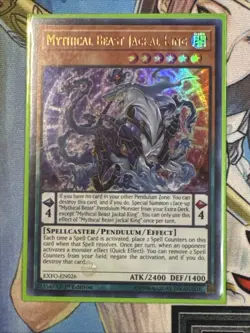 EXFO-EN026 MYTHICAL BEAST JACKAL KING ULTRA RARE 1ST EDITION - Image 1