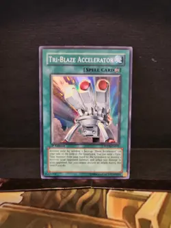 Tri-Blaze Accelerator FOTB-EN041 Super Rare 1st Edition LP Yugioh - Image 1
