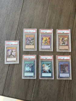 PSA 9/8 Yugioh Lot - Dark Magician/Gandora - Image 1
