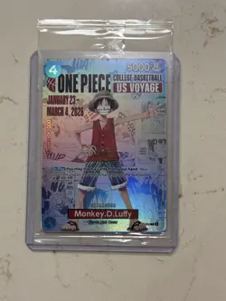 One Piece x Rutgers College Basketball US Voyage Monkey D. Luffy Trading Card - Image 1