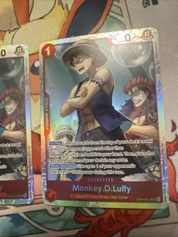 🔥2x🔥Monkey.D.Luffy OP14-013 Super Rare Foil The Azure Sea's Seven OP14-EB04 - Image 4