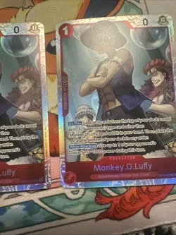 🔥2x🔥Monkey.D.Luffy OP14-013 Super Rare Foil The Azure Sea's Seven OP14-EB04 - Image 5