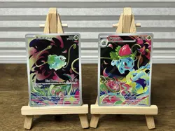 Bulbasaur 133/132 and Ivysaur 134/132 IR Set Mega Evolution Pokemon TCG English - Image 1