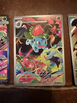Pokemon TCG Mega Venusaur EX 177/132 SIR, Ivysaur 134/132 and Bulbasaur 133/132 - Image 3