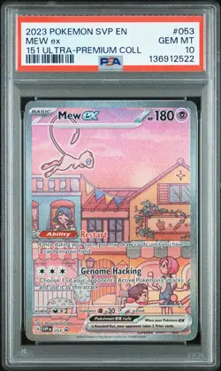 2023 POKEMON SVP EN-SV PROMO 151 ULTRA-PREMIUM COLLECTION #053 MEW EX PSA 10 - Image 1