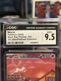 Mew ex Pokemon 2023 Black Star Promo 053 151 Ultra Premium Collection CGC 9.5 - Image 3
