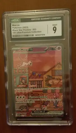 Mew ex 053 Pokemon 151 Ultra Premium Collection Promo CGC 9 - Image 1