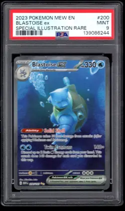 2023 POKEMON MEW EN BLASTOISE EX SPECIAL ILLUSTRATION RARE 200/165 PSA 9 MINT - Image 1
