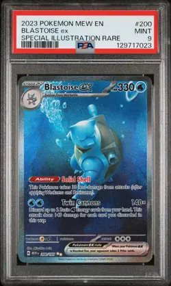 2023 Pokemon Mew En Blastoise Ex Special Illustration Rare #200 PSA 9 Mint - Image 1